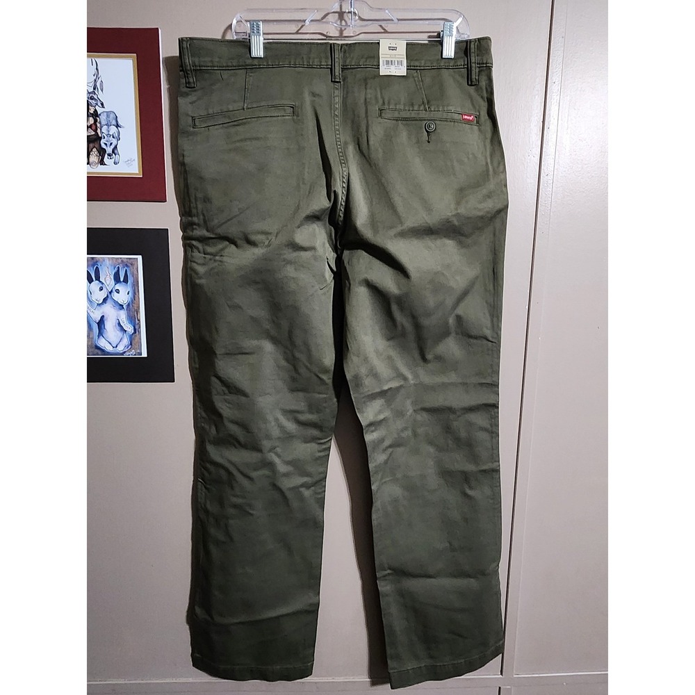 Levi's XX Chino‎ Relaxed Straight Stretch 36x32 Olive Green - Picture 9 of 10